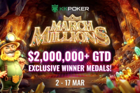 KKPoker presenta la serie de torneos MARCH MILLIONS $2M+ GTD