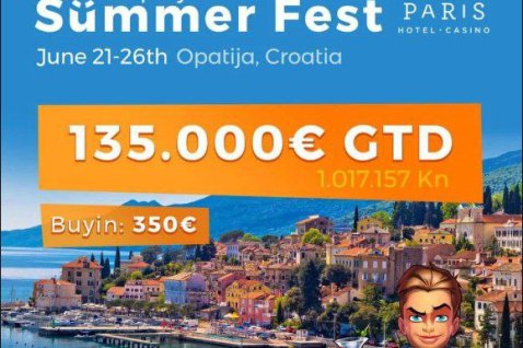 Weplay Summer Fest € 135,000 GTD; ¡El torneo más grande de la historia de Croacia!
