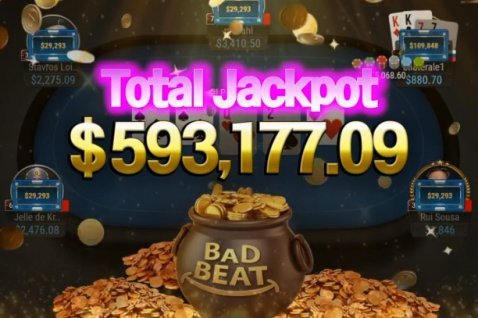 Se ha otorgado un premio mayor récord de Bad Beat en GG Network