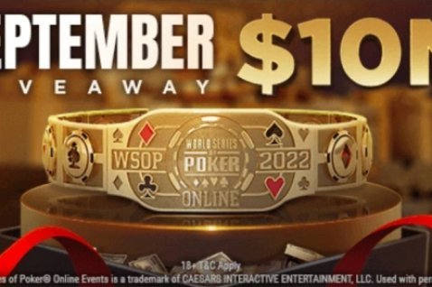 $10,000,000 Sorteo especial de la WSOP de septiembre en GGNetwork