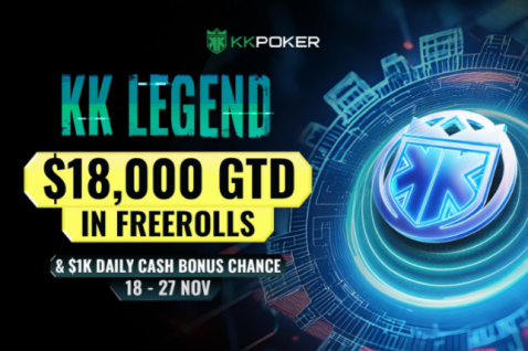 Gane dinero gratis con el sorteo de freerolls de más de $18000 de KK LEGEND en KKPoker