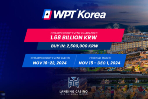 El WPT Korea regresa a Jeju en noviembre con una garantía de 1,25 millones de dólares