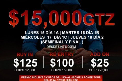 Los clasificados del DIA 1A del 15,000.00 Garantizados del Poker Room Panama by Chico Club