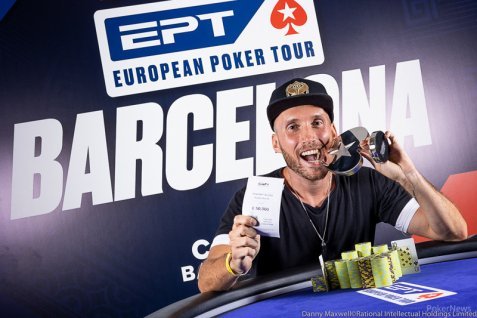 Francisco Benítez celebra en el €10,200 EPT Barcelona Mystery Bounty con título y 13 recompensas recolectadas