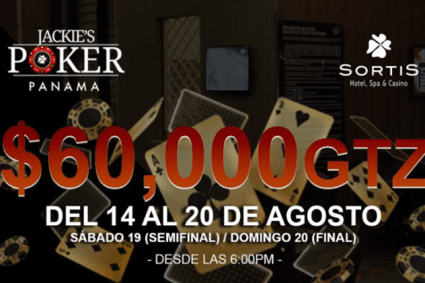 Jakie's Poker Tour Garantiza $60,000 en el Sortis Casino Panamá 