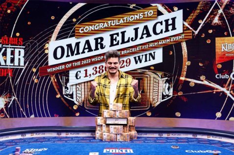 Omar Eljach gana el Evento Principal de las WSOP Europa 2022 por €1,380,129