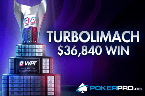 ¡El miembro de PokerPro.cc TurboLimach gana el evento de bienvenida de WPTGlobal por $36,840!