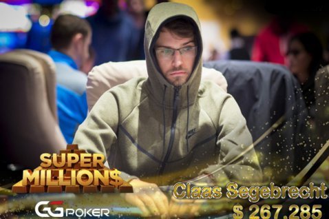 Claas Segebrecht gana su primer Super MILLON$ por $267,285.00 en GGPOKER