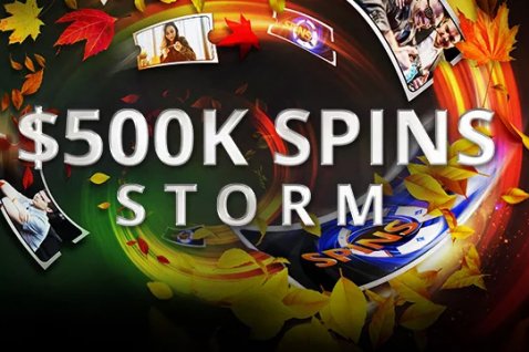 $ 500k SPINS Storm en partypoker